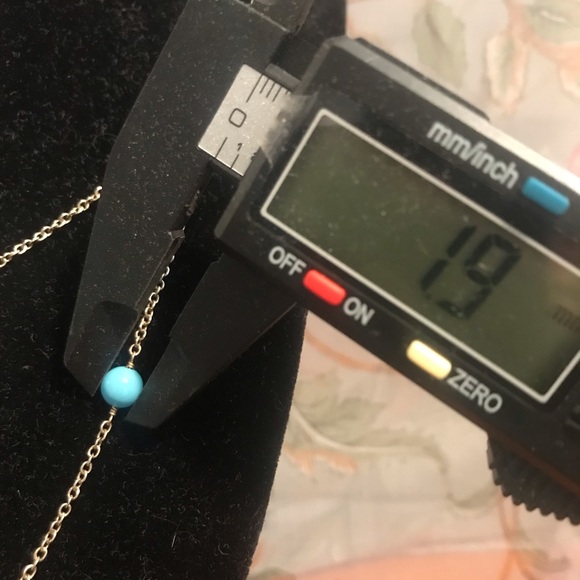 Vintage Sterling & Turquoise Satellite Necklace - Picture 4 of 11